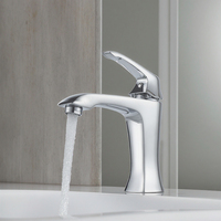 Robinet mitigeur de lavabo Momali en laiton massif, chaud/froid, doré, pour salle de bain - Vente en gros usine