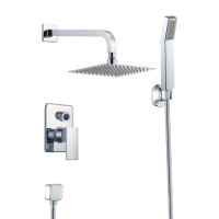 kit de robinetterie de douche, robinet de douche, salle de bains, ensemble de système de robinets de pluie noir