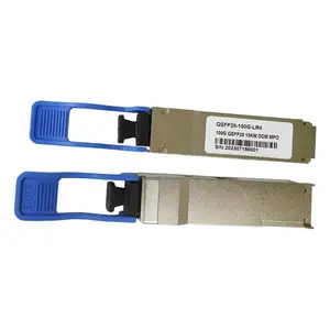 Transceptor de fibra óptica 100G 10KM QSFP28 1310nm SMF MPO DDM QSFP28 Módulo