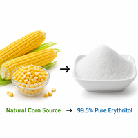 LCHBIO Erythritol 99,5% 149-32-6 Poudre pure de qualité alimentaire, extrait de graines de maïs, extraits par solvant, zéro calorie