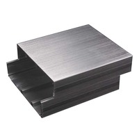 Boîtier électronique en aluminium personnalisé HFBOX pour équipement, boîtier d'amplificateur, boîtier en aluminium extrudé, boîtier de carte de circuit imprimé