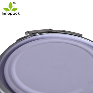 Bidon de peinture à l'huile de 5 litres, petits seaux en métal avec couvercle et poignée - Product Image 5