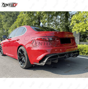 Pare-chocs arrière semi-carbone adapté aux <span class=keywords><strong>Alfa</strong></span> <span class=keywords><strong>Romeo</strong></span> Giulia 952 2016-<span class=keywords><strong>2022</strong></span>, style GTAM modifié, kit de pare-chocs arrière semi-carbone - Product Image 5
