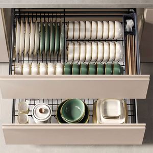 Kitchen Pantry Cabinet Pull Out Pots Plate Drawer Organizer <b>Shelves</b> Sliding Out Kitchen Storage <b>Wire</b> Basket for Kitchen Cabinets - Product Image 6