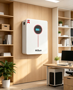 Hisun 51.2V 100Ah 家用壁挂式磷酸铁锂电池 内置BMS过充过放保护 适用于光伏系统 安全稳定 - Product Image 3