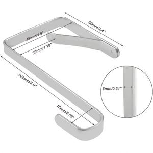 Gancho Plano en Forma de S de Metal Resistente para Colgar en la Cocina y el Baño - Product Image 3