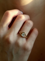 Milskye Personalisierter Maßgefertigter Modeschmuck Messing 18k Vergoldete Schwan-Ringe für Damen