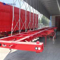 Luftfederung Sattel anhänger Transport 20ft 40ft Container Chassis Rahmen Anhänger China Hersteller