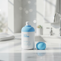 Pulvérisateur sans air en PP blanc de 30 ml pour lotion, shampoing, soin de la peau, flacon cosmétique avec couleurs personnalisées