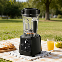 Mixeur Électrique Commercial Robuste 757B Haute Vitesse, Capacité 2,5L, 6 Lames, 5+ Vitesses, Moteur en Cuivre Pur, Silencieux, Usage Domestique