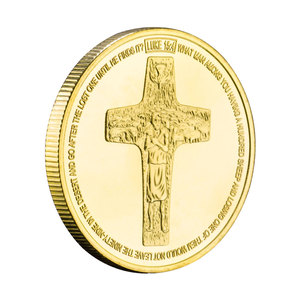 <span class=keywords><strong>Moneda</strong></span> Conmemorativa <span class=keywords><strong>del</strong></span> 266.º <span class=keywords><strong>Papa</strong></span> de la Iglesia Católica, <span class=keywords><strong>Papa</strong></span> Francisco, <span class=keywords><strong>Moneda</strong></span> de Recuerdo Bañada en Oro - Product Image 6