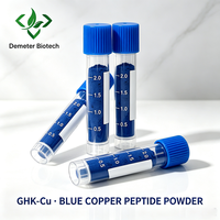 Demeter Copper Tripeptide-1 (GHK-Cu) Bubuk Kelas Kosmetik CAS 89030-95-5 Larut dalam Air 99% untuk Pembuatan Serum & Krim