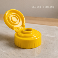 Bouchon à clapet en plastique de qualité alimentaire anti-déversement pour bouteille de sauce inversée, bouteille de confiture, avec valve en silicone – Vente en gros