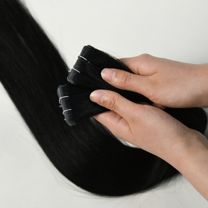 Nouvelle technologie injectée, couleur naturelle, extensions de cheveux invisibles extra longues, cuticules alignées, cheveux vierges Remy, 22 pouces, fabrication à la machine - Product Image 6