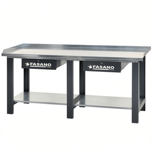 Fasano Tools Workbench 128 In Steel Top With <b>Storage</b> Shelf For <b>Workshop</b> Use - Product Image 2