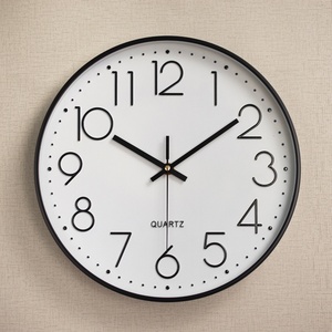 12-Inch Simple Mute Wall <b>Clock</b> – Hole-free Quartz <b>Clock</b>, Non-Ticking <b>Digital</b> Wall Watch for Living Room, Bedroom, Kitchen, Offic - Product Image 6