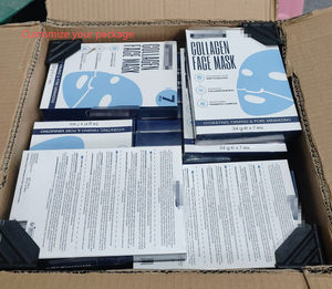 Masque visage en feuille de collagène coréen pour soin de la peau, hydratation intense, masque bio-collagène pour une hydratation profonde. - Product Image 5