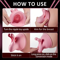 Nippel Spielzeug Clip Starkes Saugen Stimulator Massage gerät Rotations modus Wiederauf lad bares Sexspielzeug für Erwachsene für Frauen Paar Vergnügen
