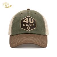 Casquette de baseball trucker en maille 6 panneaux 4U en gros, décontractée, unisexe, toutes saisons, réglable, pour l'extérieur, mode urbaine, 3 couleurs