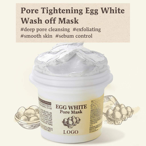 Les soins du visage de marque privée en gros de skinfood éliminent les points noirs et les cellules mortes de la peau masque lisse et masque d'oeuf de pores blancs doux - Product Image 5