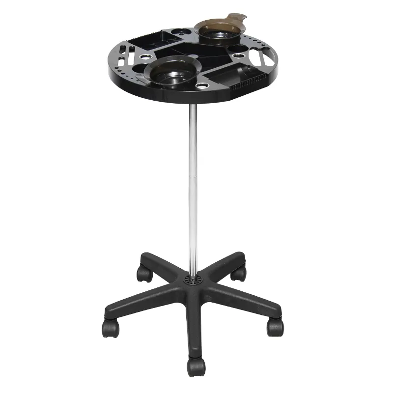 Black beauty hair hairdressing de coiffure professional products equipment tray cart salon trolley