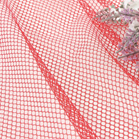 Tissus élastiques de polyester de bout droit de maille molle de trou de haute résistance pour des chaussures de course