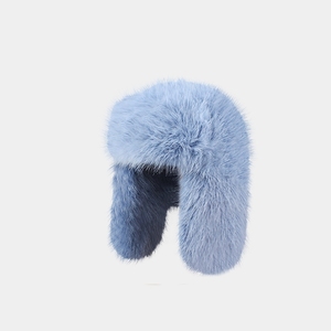 Bán Buôn Tùy Chỉnh Mùa Đông Dày Chồn Fluffy Phụ Nữ Người Đàn Ông Ngoài Trời <span class=keywords><strong>Hat</strong></span> Với Earflaps - Product Image 4