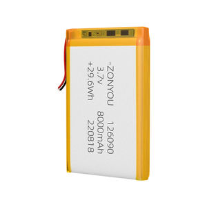 신기술 ZonYou 8000mAh 고용량 리튬 폴리머 배터리 LiCoO2 양극재 500회 사이클 3C 전자제품용 파워뱅크 - Product Image 4