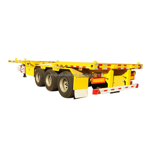 <span class=keywords><strong>Semirremolque</strong></span> de Plataforma de 3 Ejes y 40 Pies para Contenedores, Fabricado en China, Remolque de Camión de Plataforma de 40 Toneladas - Product Image 2