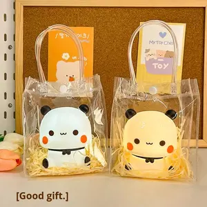 गर्म बिक्री कला डेको शैली सिलिकॉन पशु कार्टून पांडा नाइट डेस्क लाइट लैंप बच्चों बेडरूम सजावटी लिविंग रूम गिफ्ट - Product Image 6