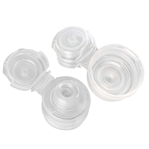 Tapa de plástico con tapa abatible de 28mm de tamaño de cuello, tapa dispensadora de botella exprimible PP PET HDPE a prueba de manipulaciones con revestimiento de aluminio - Product Image 2