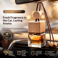 Parfum de voiture de luxe OEM personnalisé, écologique, flacon suspendu moderne, parfum longue durée, à placer sur le rétroviseur, design élégant