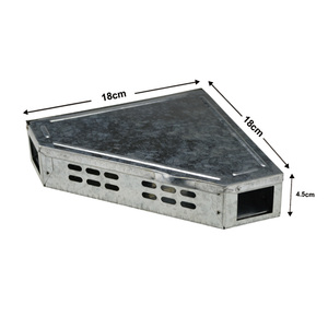 Chuyên nghiệp thép mạ kẽm Chuột bẫy rắn nắp kim loại Kiểm soát dịch hại tam giác hộp nhân Đạo đông không giết Chuột bẫy - Product Image 3