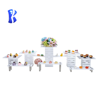 Équipement pour buffet Ensemble de supports à gâteaux en acier inoxydable avec cascade Présentoir alimentaire de luxe pour buffet