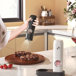 Circle Joy Electric <b>Pepper</b> <b>Grinder</b> Mills Electric <b>Pepper</b> <b>Grinder</b> Spice Mills Rechargeable Salt and <b>Pepper</b> <b>Grinder</b> Set - Product Image 4