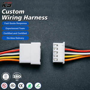 Kabel Harness Perakitan Konektor Multi Pin 1 hingga 40 Pin Jst Ph Xh Gh Zh Sh Molex Dupont Sur untuk Peralatan Otomasi - Product Image 1