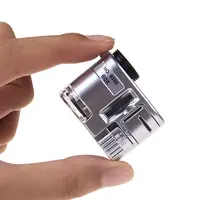 NO.9595 60X Mini Pocket Microscoop Met Led Uv Licht