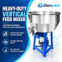 Mélangeur vertical robuste pour granulés plastiques, poudres et aliments, avec moteur à noyau en cuivre, 220 V 380 V, capacité de 50 à 500 kg