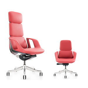 Silla de Oficina Ejecutiva de Cuero Genuino y Metal de Alta Gama, Muebles de Hotel de Lujo Nuevos de 2022 - Product Image 4