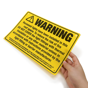 لافتات تحذير مطبوعة حسب الطلب لمناطق البناء: لافتات تحذير السلامة - Product Image 6