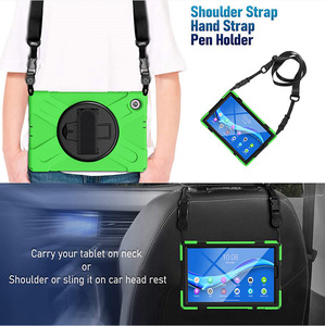 Funda de Silicona Antigolpes para Tablet Lenovo <span class=keywords><strong>Tab</strong></span> <span class=keywords><strong>M10</strong></span> <span class=keywords><strong>Plus</strong></span> <span class=keywords><strong>TB</strong></span>-<span class=keywords><strong>X606F</strong></span> <span class=keywords><strong>TB</strong></span>-X606M con Correa para el Hombro - Product Image 4
