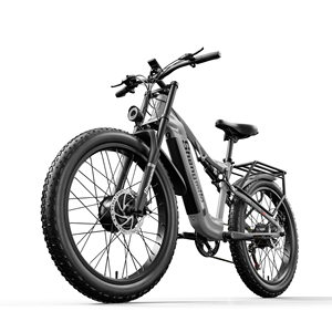 Vélo à double moteur 2000w 48v 17.5ah 48km/h Longue portée 90km Pneus larges Vélo électrique Livraison gratuite Montagne S600 - Product Image 5