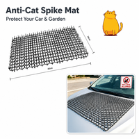 Auto-Dachmatte zur Katzenabwehr 34x42cm Fahrzeughaube Garage Biegbar Verbindbar Robuste PP-Kunststoff Anti-Kratz-Matte Versandbereit