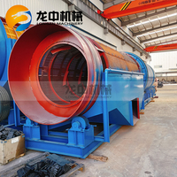 Peralatan Tambang Emas Rotary Scrubber untuk Memisahkan Emas dan Berlian dari Pasir Sungai Aluvial, Trommel Scrubber Pencuci