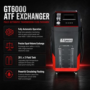 ชุดคอมโบ GATmatic Injector Cleaner GI8000 ATF Exchanger GT6000 Brake Bleeder GBF-500 สำหรับดูแลรักษารถยนต์ - Product Image 4