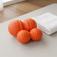 Yoga Ejercicio Muscle Relax Sports PU Rodillo de masaje Elegante diseño de bola de maní para una comodidad y rendimiento óptimos