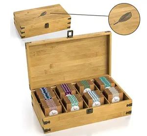 FSC&BSCI customsized Bamboo Storage Box Tea Chest