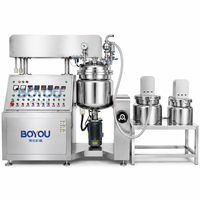 Mélangeur Cosmétique Électrique Chauffant et Réglable en Hauteur 100L pour Aliments