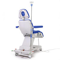 Fauteuil d'examen médical ORL mobile multi-usages à quatre moteurs, base métallique robuste, réglable en hauteur