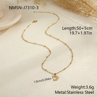 Collier en acier inoxydable incrusté de strass, série étoile, lune, pendentif en cristal en forme de goutte d'eau, chaîne fine pour usage quotidien